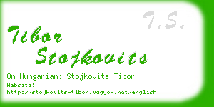 tibor stojkovits business card